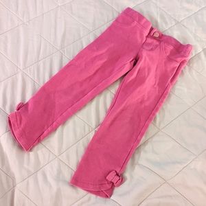 Hot pink pants with bow